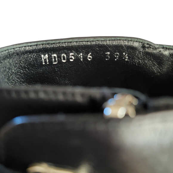 Christian Dior Stellar Black Leather Ankle Boots Studded CD Heel 39.5 9.5 - Picture 11 of 12